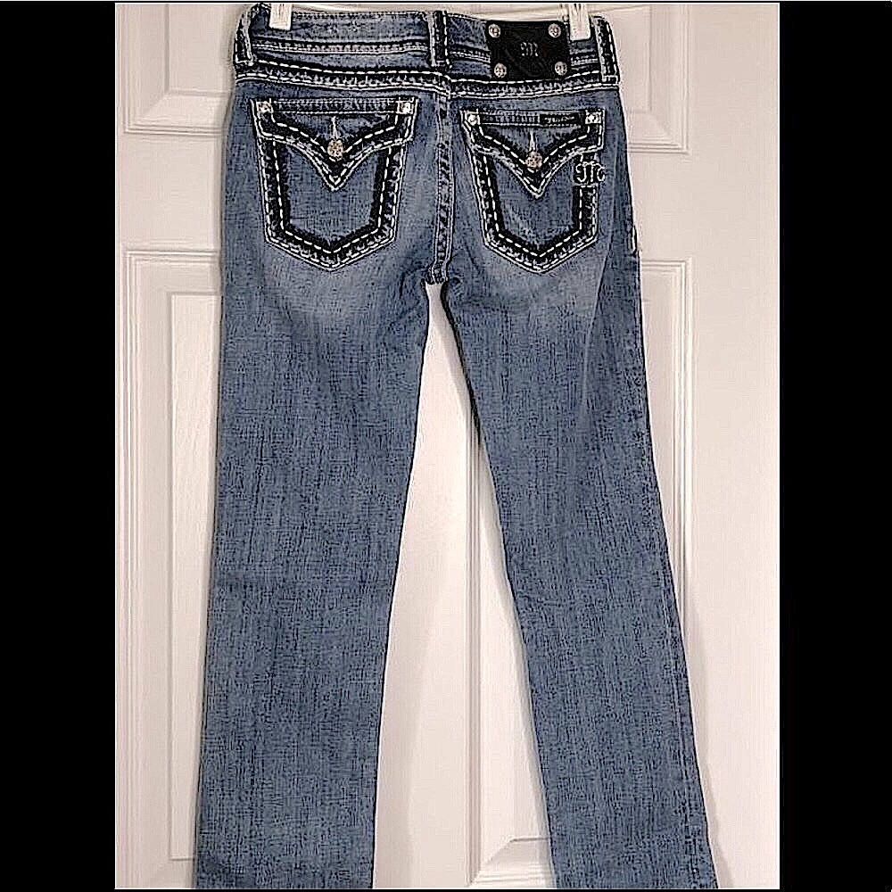 💎 MISS ME Saddle Stitch Light Denim Jeans (Style: JP5014ST)